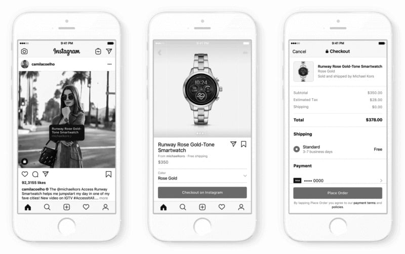 El nuevo Shopping from Creators de Instagram da a los influyentes acceso a Checkout para compras in-app